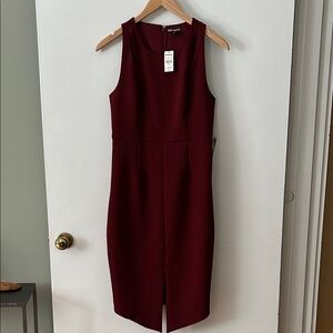 Express Burgundy Midi Dress